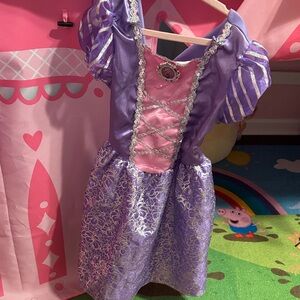 Charming Purple and Pink Princess Dress for Kids